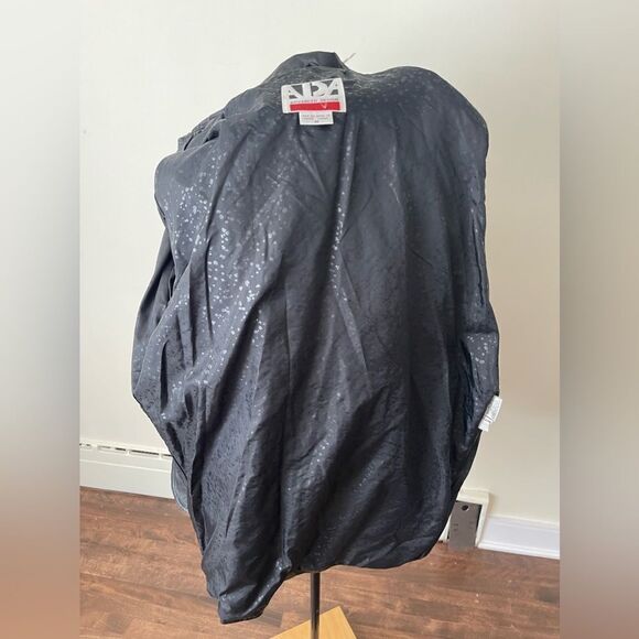 Vintage leather coat for women || oversized leather bomber jacket - Picture 9 of 13